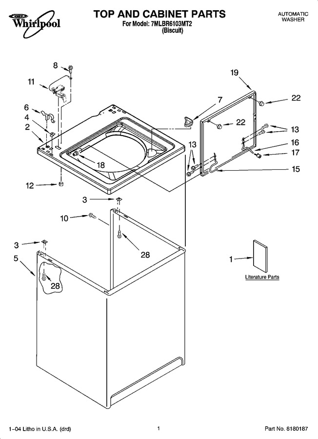 Diagram for 7MLBR6103MT2