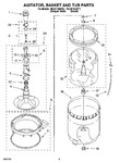 Diagram for 03 - Agitator, Basket And Tub Parts