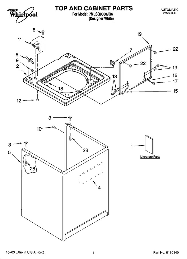 Diagram for 7MLSQ8000JQ6