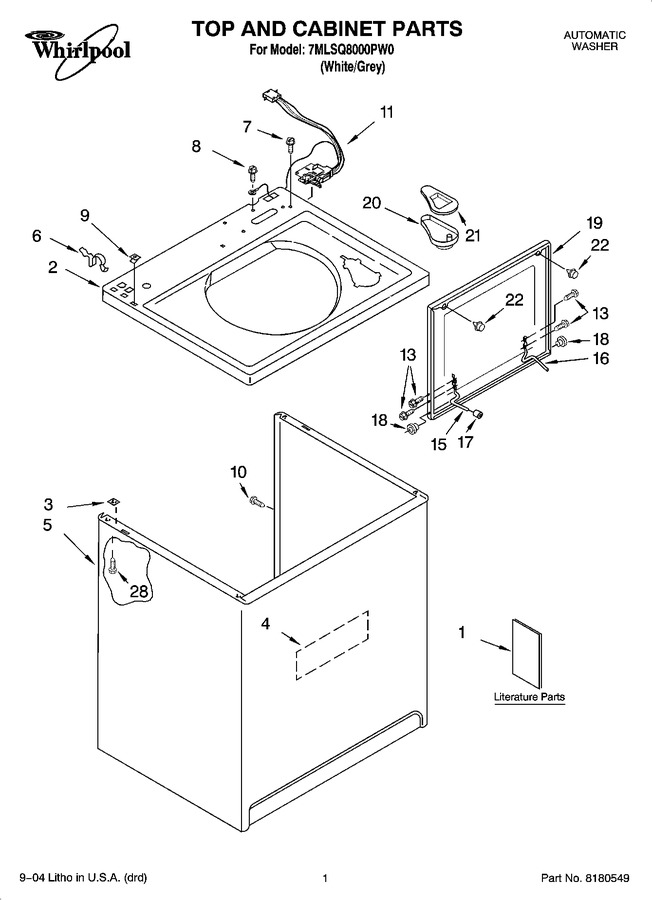Diagram for 7MLSQ8000PW0