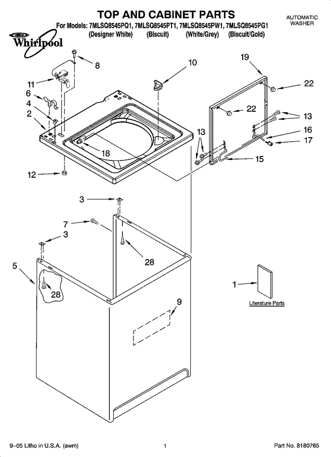 Diagram for 7MLSQ8545PG1