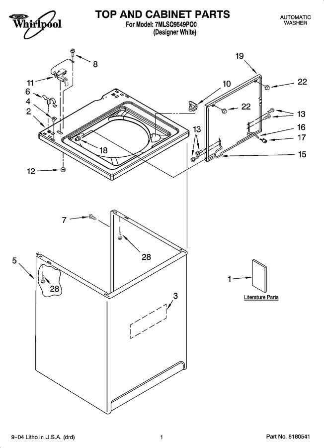 Diagram for 7MLSQ9549PQ0