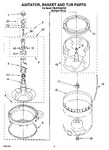 Diagram for 03 - Agitator, Basket And Tub Parts