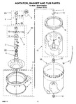 Diagram for 03 - Agitator, Basket And Tub Parts