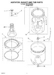 Diagram for 03 - Agitator, Basket And Tub Parts