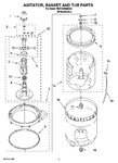 Diagram for 03 - Agitator, Basket And Tub Parts
