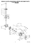 Diagram for 05 - Brake, Clutch, Gearcase, Motor And Pump Parts