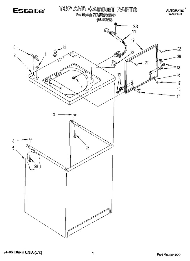 Diagram for 7TAWS700BN0