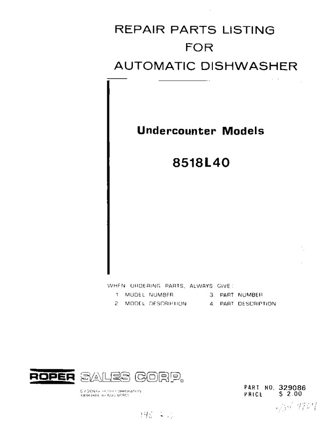 Diagram for 8518L40