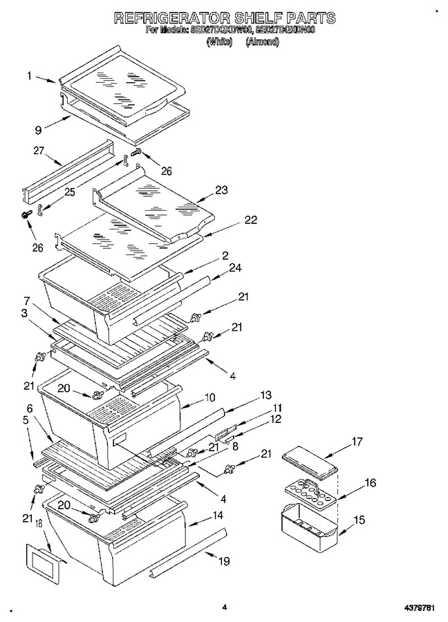 Diagram for 8ED27DQXDW00