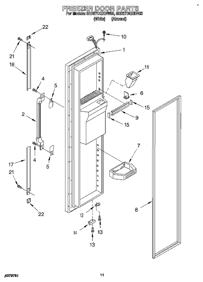 Diagram for 8ED27DQXDW00