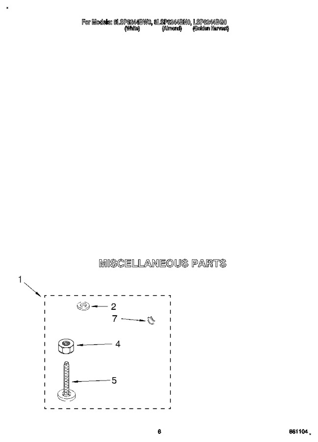 Diagram for 8LSP6244BW0