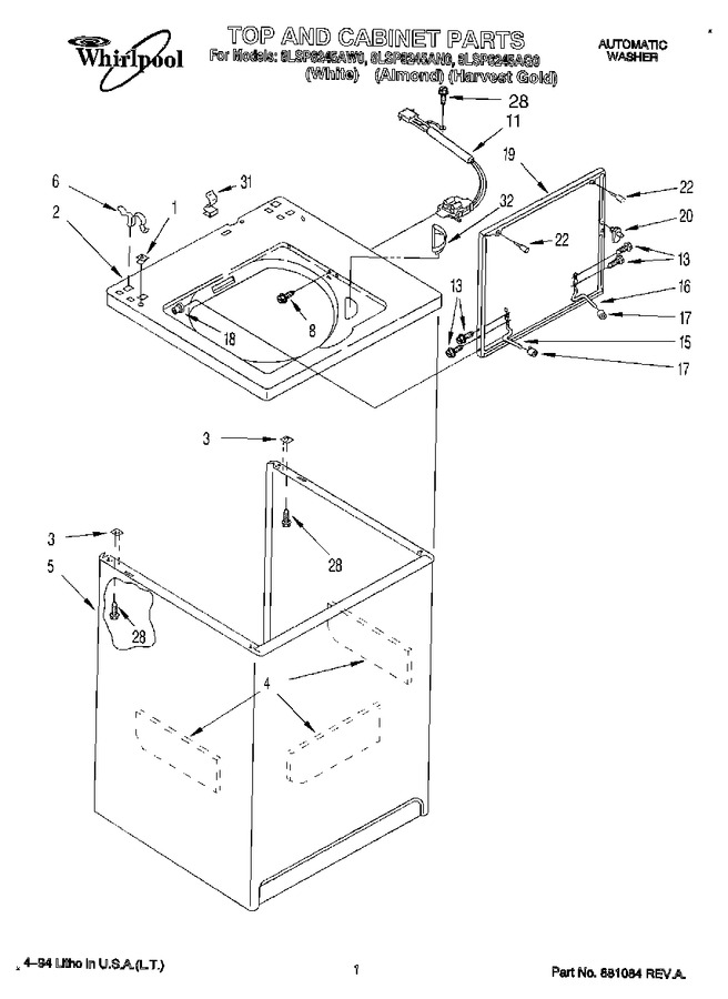 Diagram for 8LSP8245AW0
