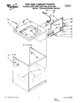 Diagram for 01 - Top And Cabinet, Lit/optional