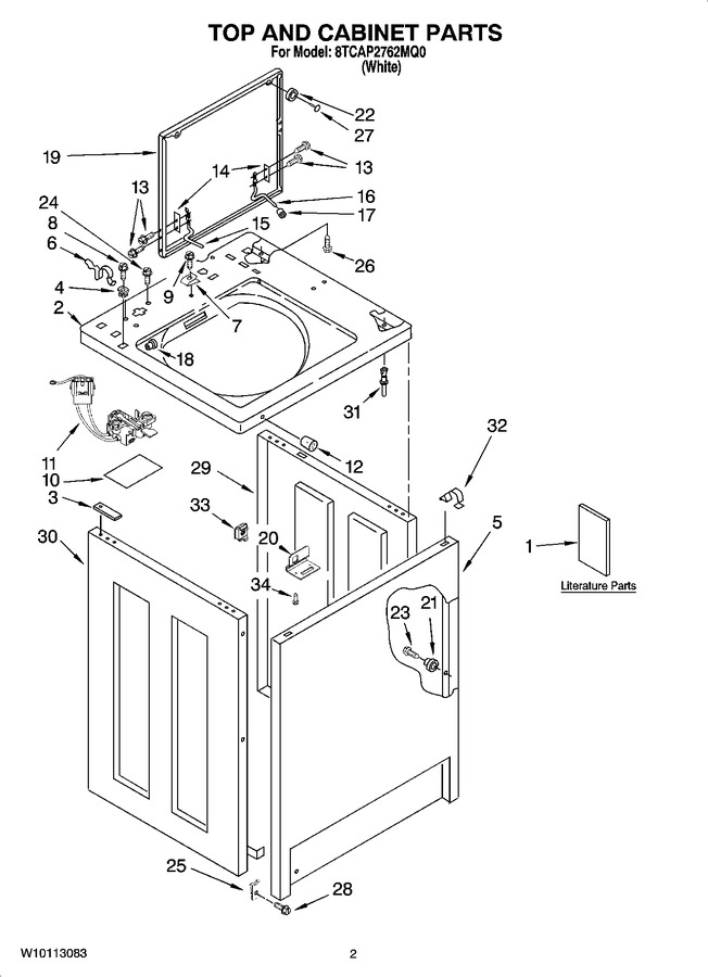 Diagram for 8TCAP2762MQ0