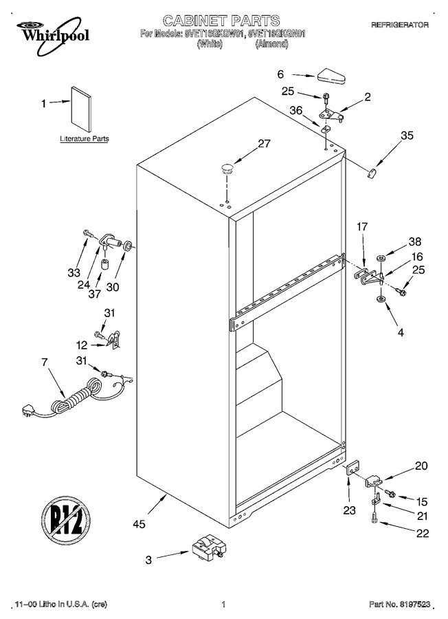 Diagram for 8VET16GKGW01