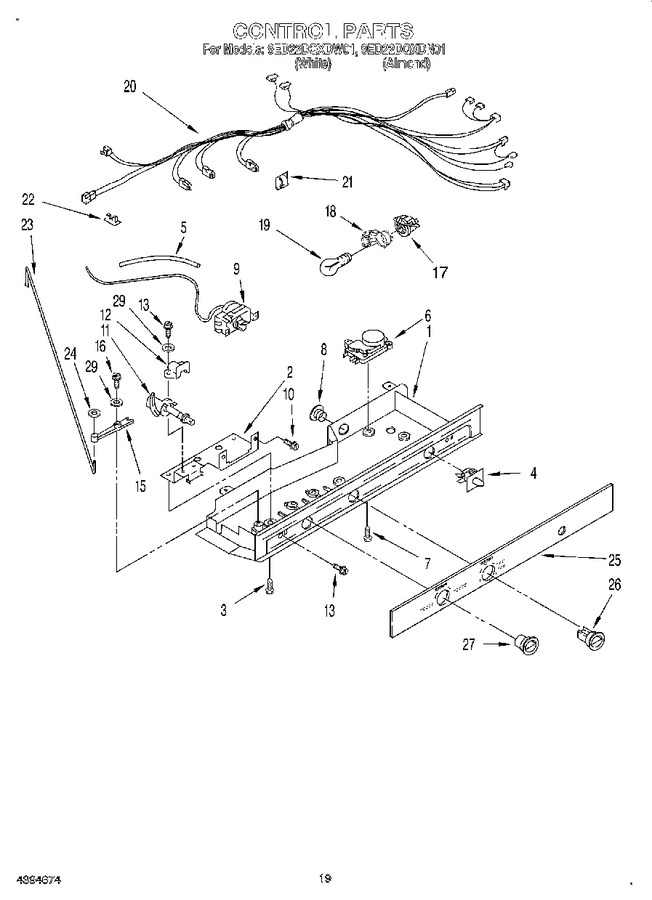 Diagram for 9ED22DQXDW01