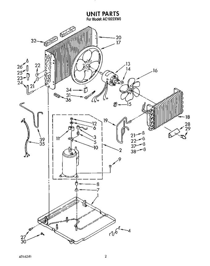 Diagram for AC1022XW0