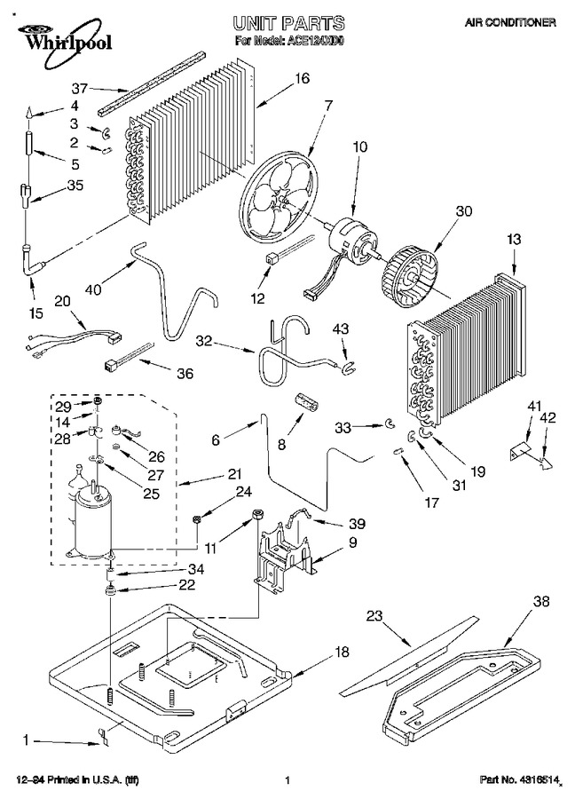 Diagram for ACE124XD0