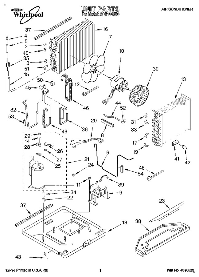 Diagram for ACR124XD0