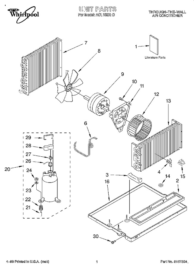 Diagram for ACU102XH0