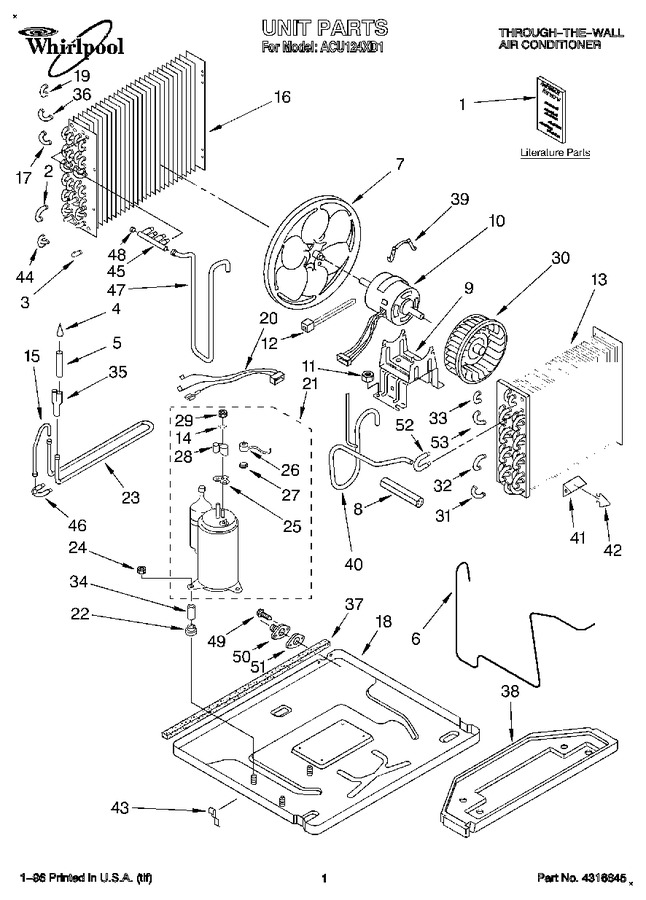 Diagram for ACU124XD1