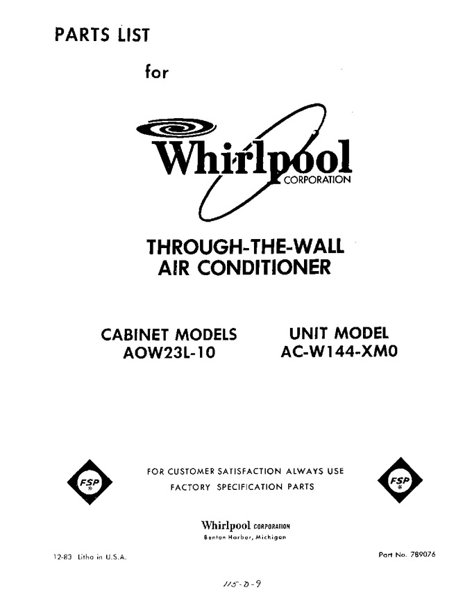 Diagram for ACW144XM0