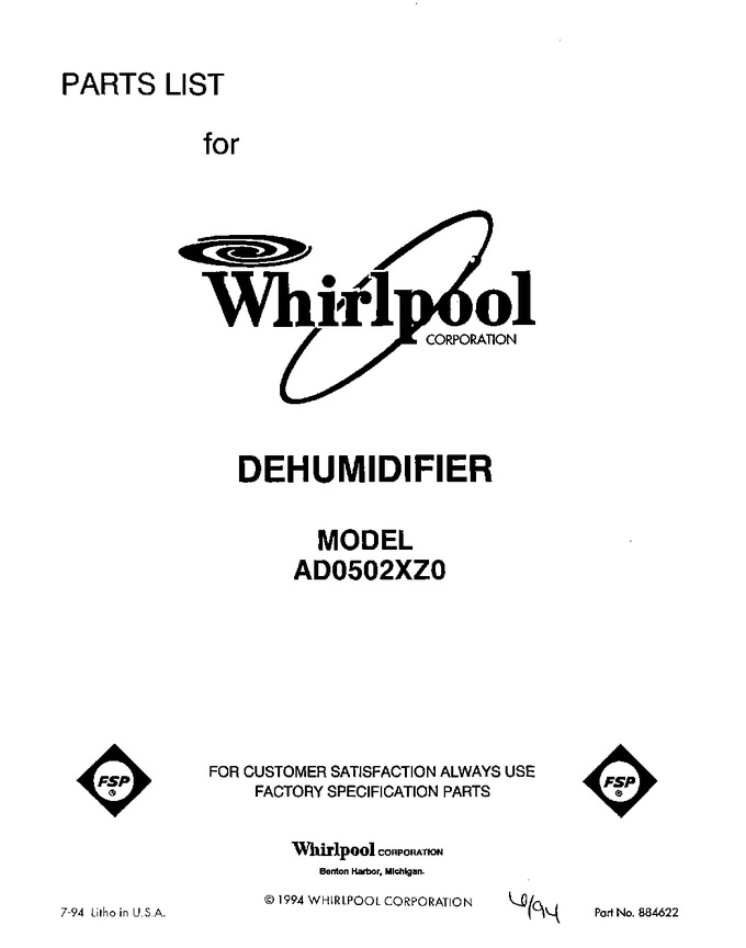 Diagram for AD0502XZ0