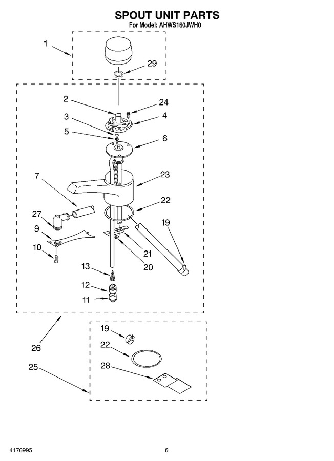 Diagram for AHWS160JAL0