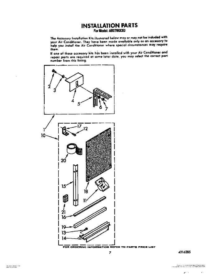 Diagram for AR0700XX0
