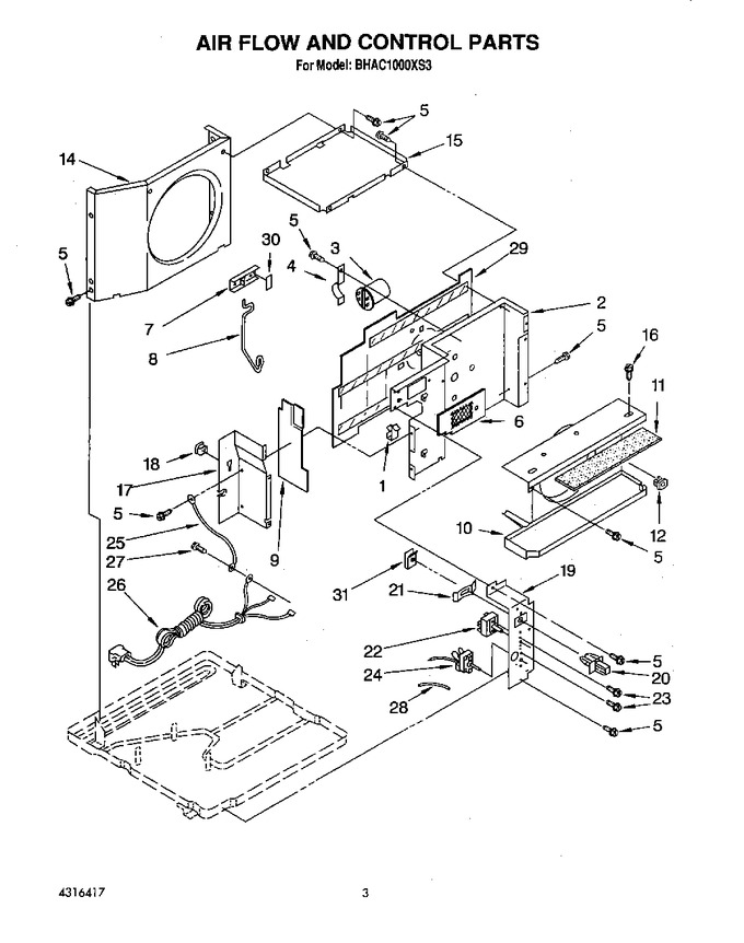 Diagram for BHAC1000XS3