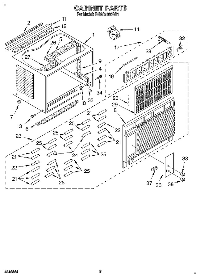 Diagram for BHAC1800BS1