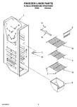 Diagram for 04 - Freezer Liner Parts