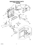 Diagram for 08 - Dispenser Front Parts