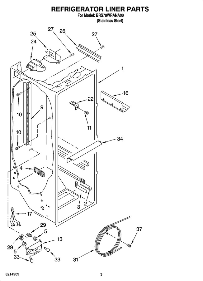 Diagram for BRS70WRANA00