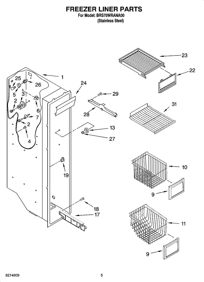 Diagram for BRS70WRANA00