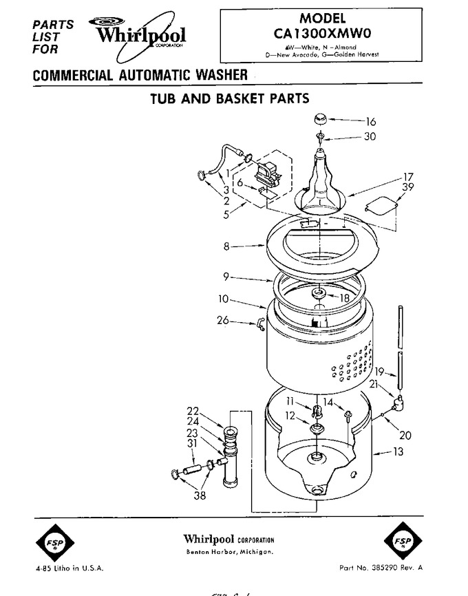 Diagram for CA1300XMW0