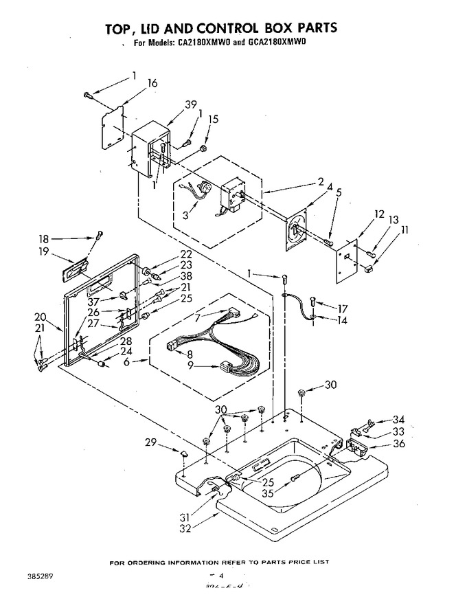 Diagram for GCA2180XMW0