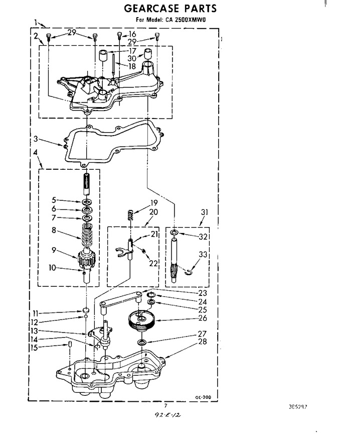 Diagram for CA2500XMW0