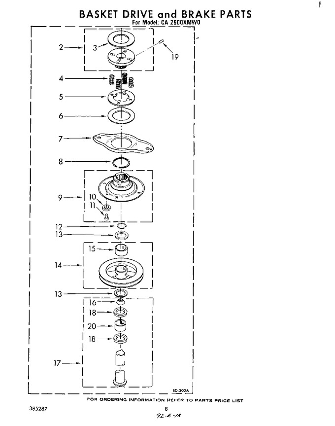 Diagram for CA2500XMW0