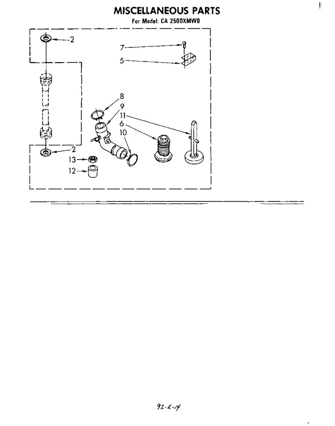 Diagram for CA2500XMW0