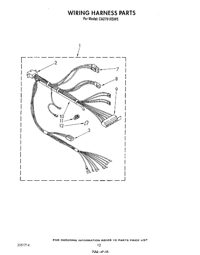Diagram for CA2751XSW5