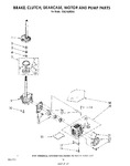 Diagram for 08 - Brake, Clutch, Gearcase, Motor And Pump