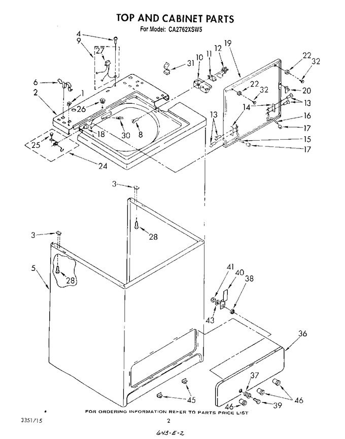 Diagram for CA2762XSW5