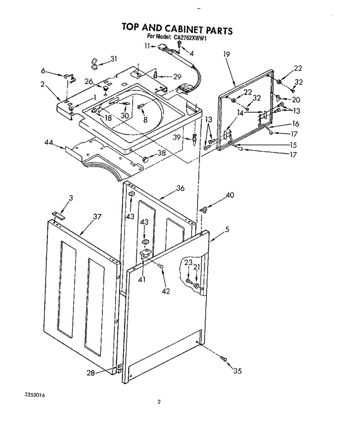Diagram for CA2762XWW1