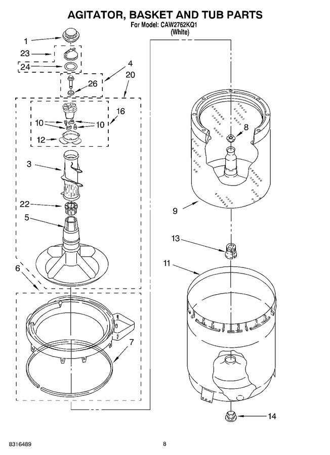 Diagram for CAW2762KQ1
