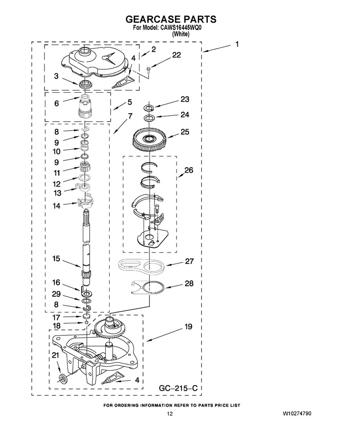 Diagram for CAWS16445WQ0
