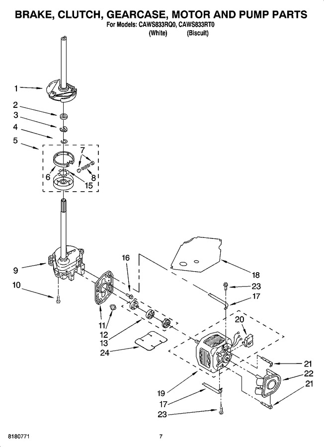Diagram for CAWS833RT0