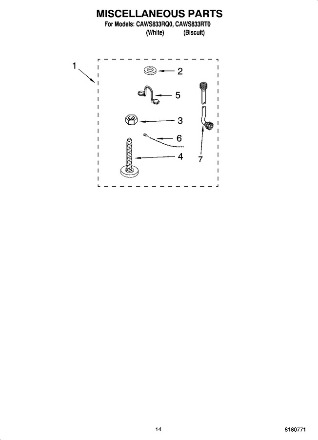 Diagram for CAWS833RQ0