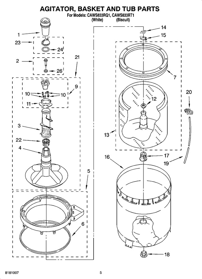 Diagram for CAWS833RQ1